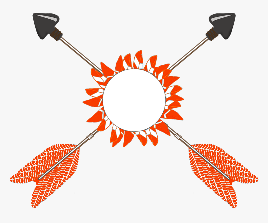 All Kinds Of Orange - Arrow Crossed Tribal Clipart, HD Png Download