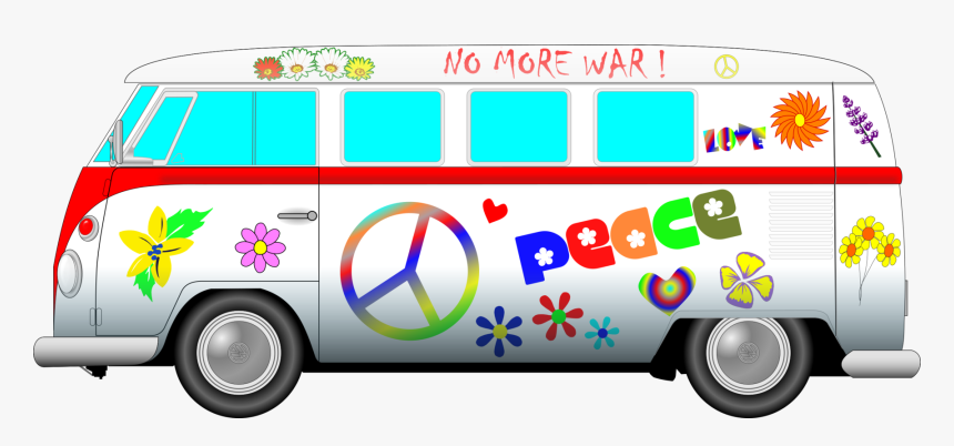 Area,car,brand - Hippie Vw Van Vector, HD Png Download