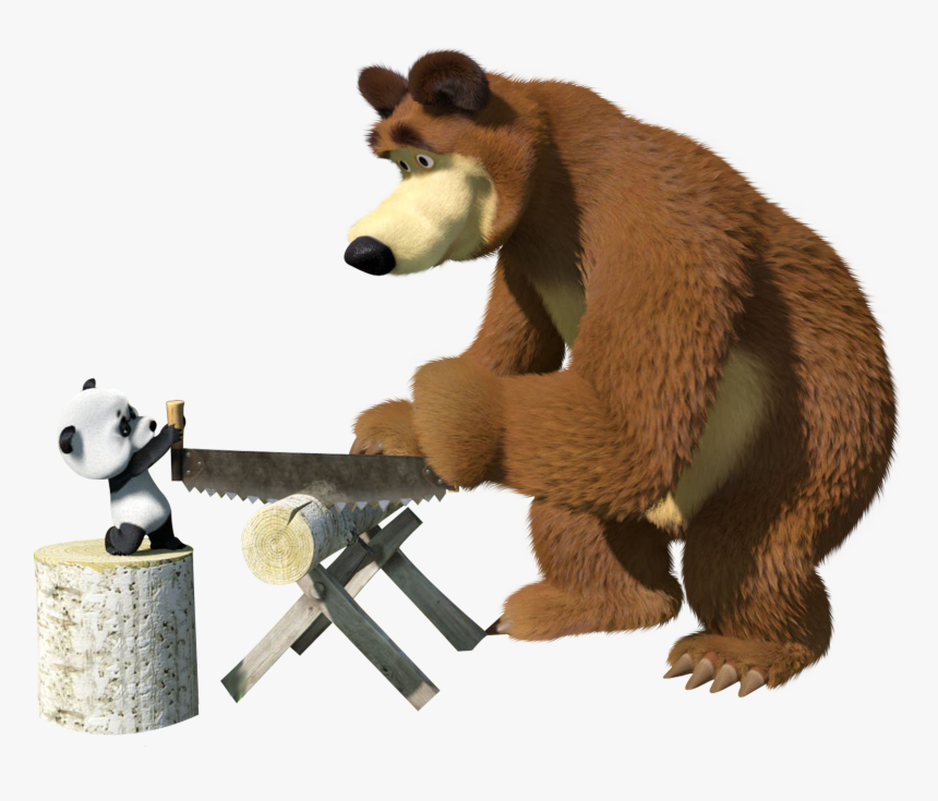 Bear Masha Transparent, HD Png Download