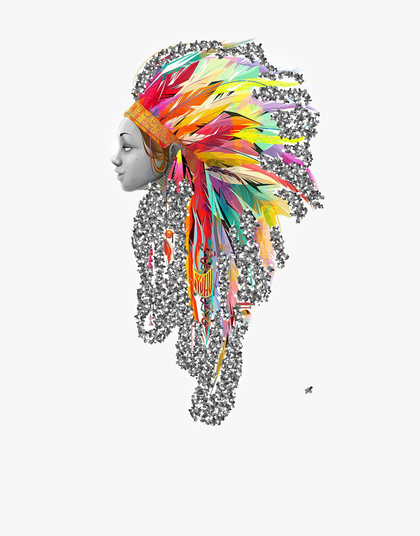 Transparent Tribal Feather Png - Papel De Parede Indio, Png Download