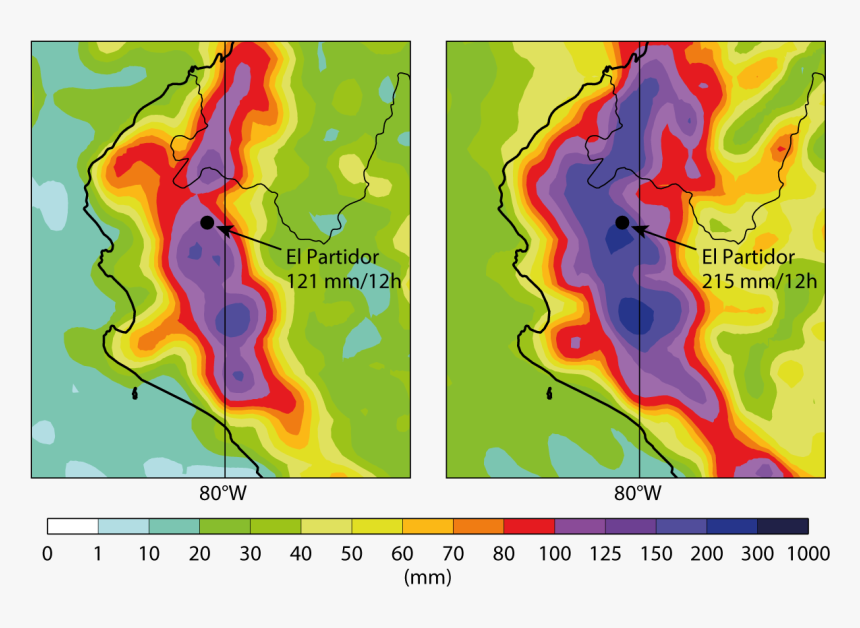 Figure - Peru 2017 Rainfall Map, HD Png Download