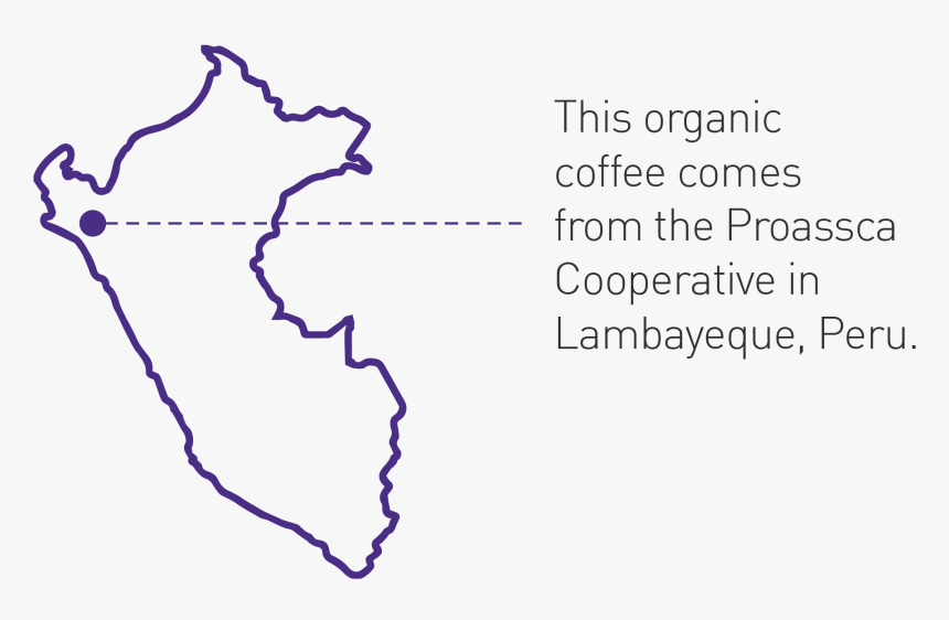 Cafe Femenino Origin Map Peru - Peru, HD Png Download