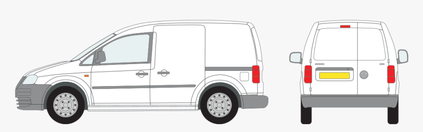 Caddy - 2007 Volkswagen Caddy Rear, HD Png Download