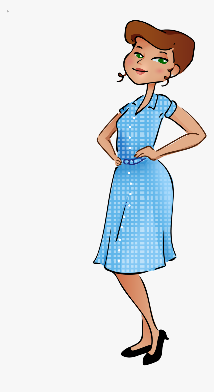 Been Gardening For Years In Well-worn Clothes And Pants - Cartoon, HD Png Download