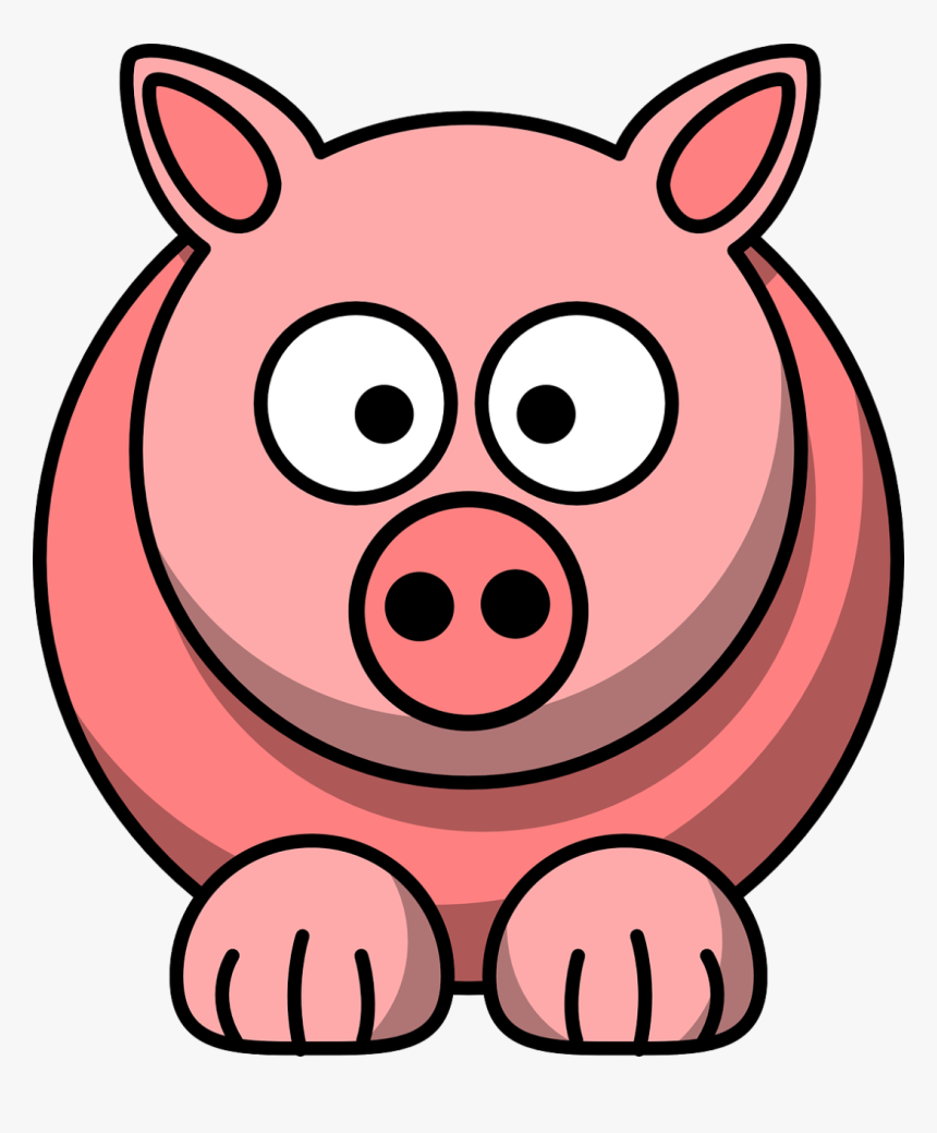 Pig Face Free Photo Animal Face Pig Mammal Head Funny - Kids Can Draw, HD Png Download