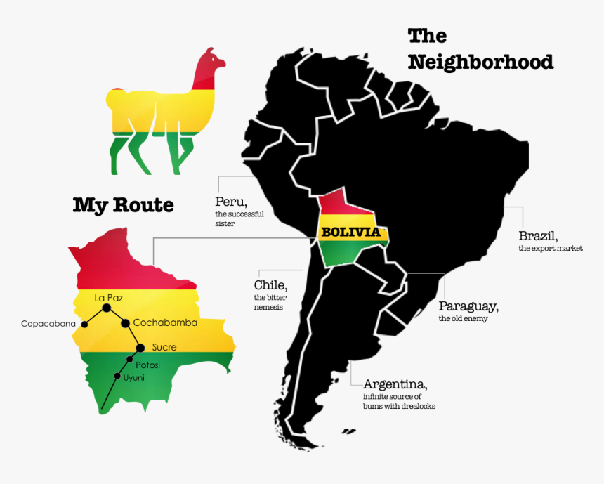 South America Map Flat, HD Png Download
