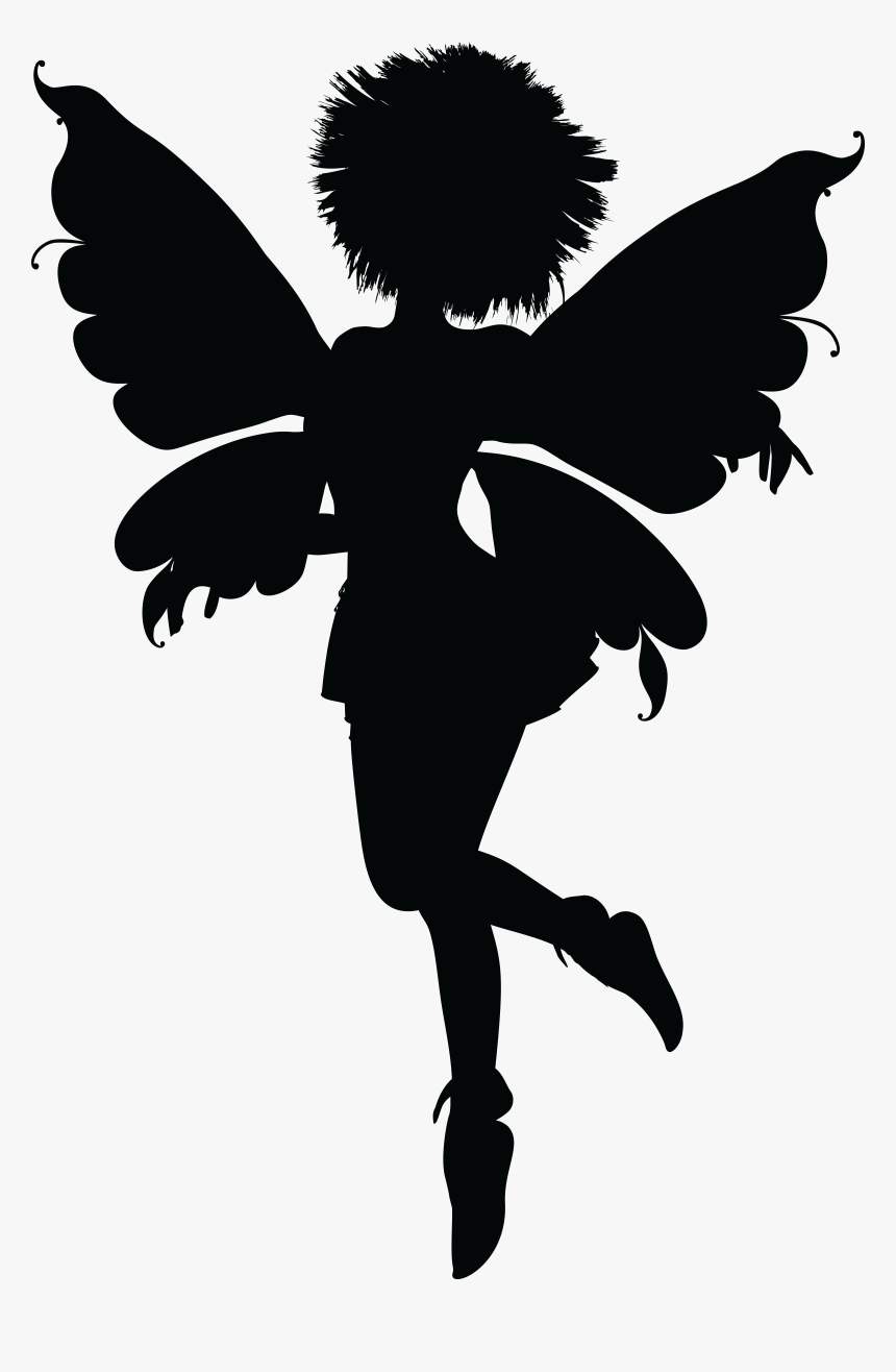 Angelet De Les Dents Fairy Silhouette - Silhouette Fairy Png Clipart, Transparent Png