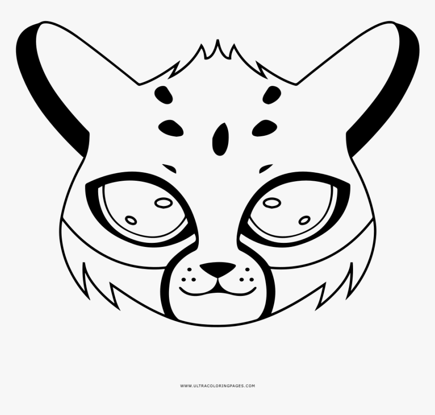Cheetah Coloring Page - Cartoon, HD Png Download