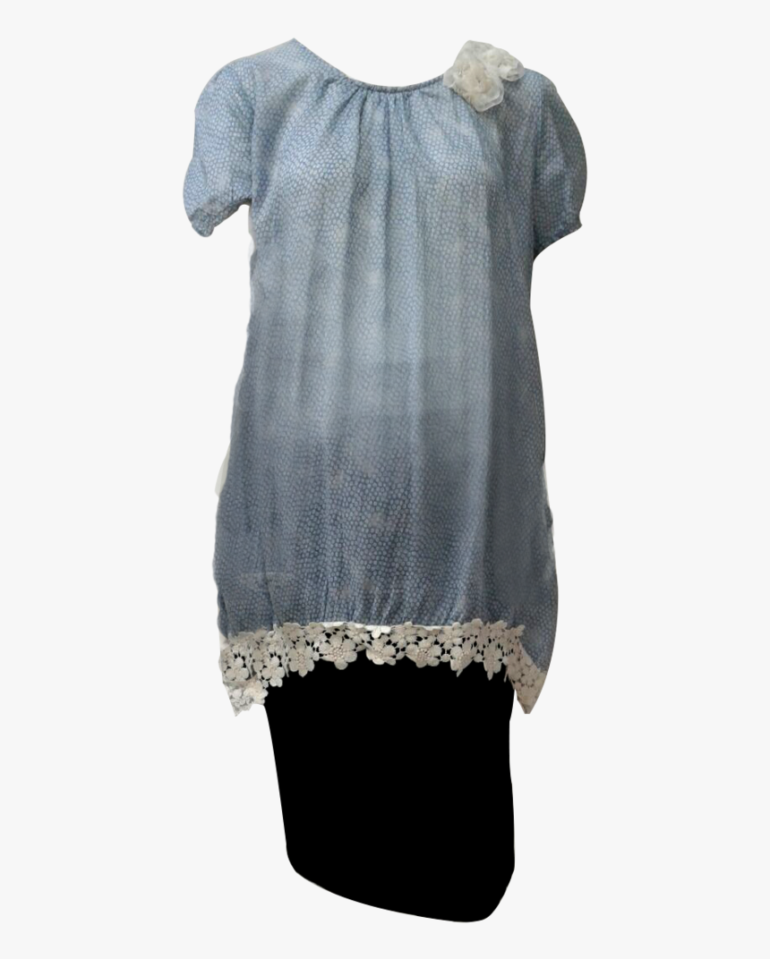 Monotone Texture W Lace Accent - Blouse, HD Png Download