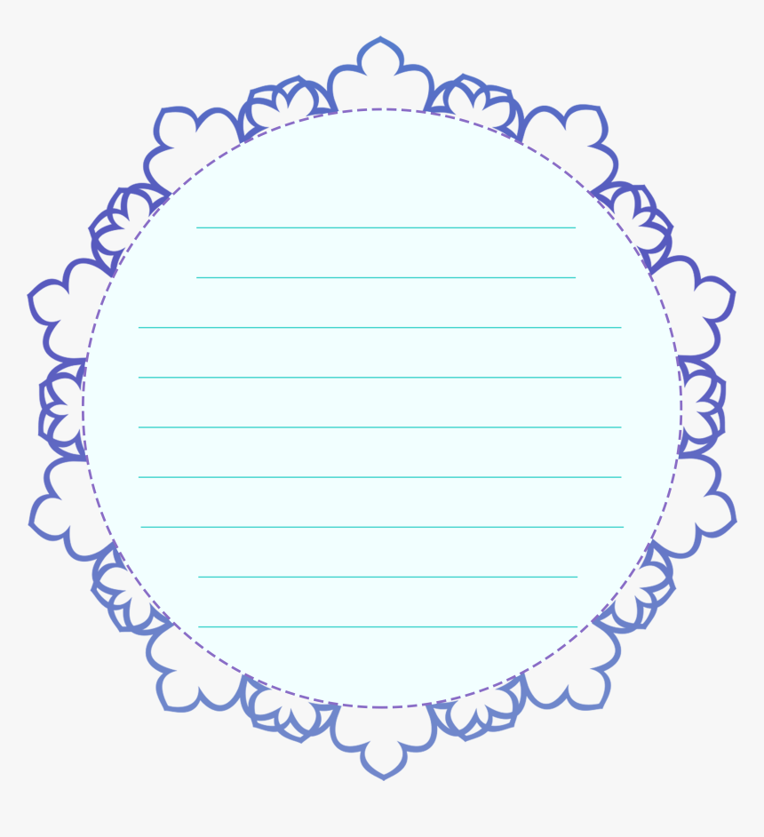 Lace Gradient Lines Text Box Png And Psd - Circle, Transparent Png