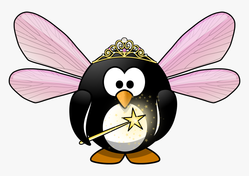 Fairy Penguin Clip Arts - Penguin Fairy, HD Png Download
