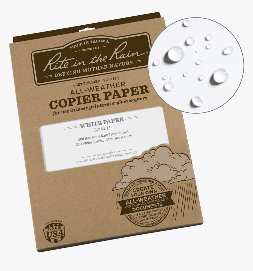 Rite In The Rain, HD Png Download