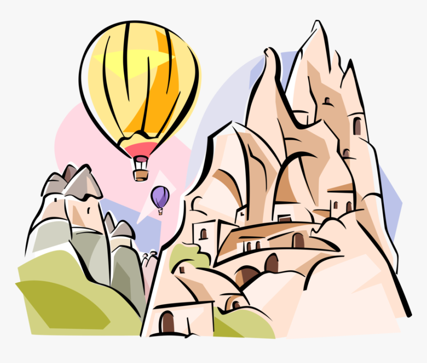Vector Illustration Of Goreme Fairy Chimney - Göreme Clipart, HD Png Download