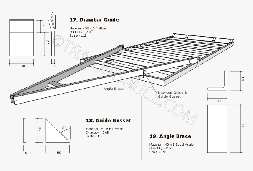 Plans De Remorque Gratuit, HD Png Download