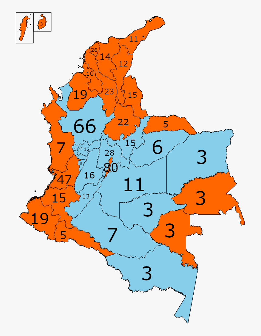 Elecciones Presidenciales De Colombia 2018 Mapa, HD Png Download
