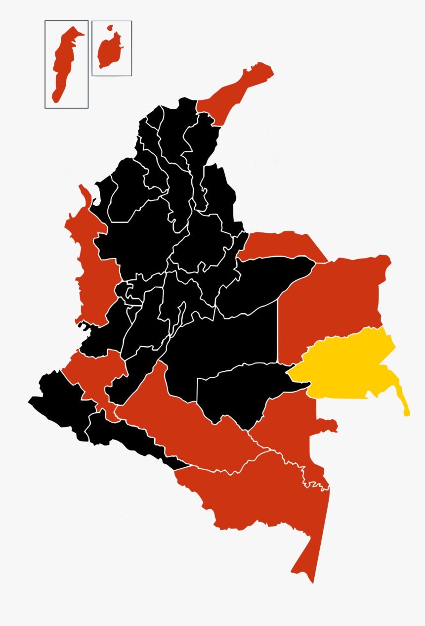 Mapa De Colombia Svg, HD Png Download
