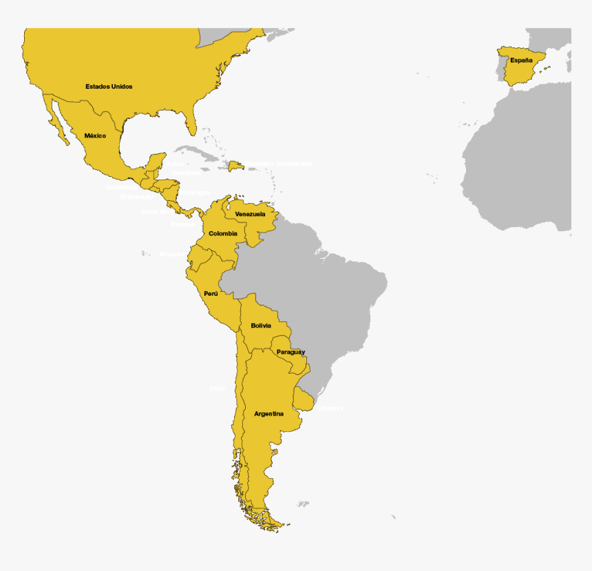 Latin America And The Caribbean, HD Png Download