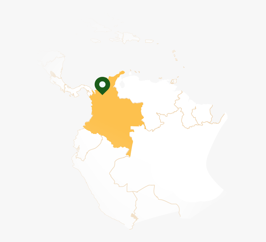 Colombia S Sinu River Valley Is One Of The Best Locations - Relief Map Of Colombia, HD Png Download