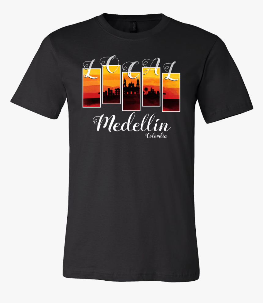 Medellin Colombia Map Origin Local Urban Home Skyline - Checkered Flag Outlined In Silver On Black T Shirt, HD Png Download