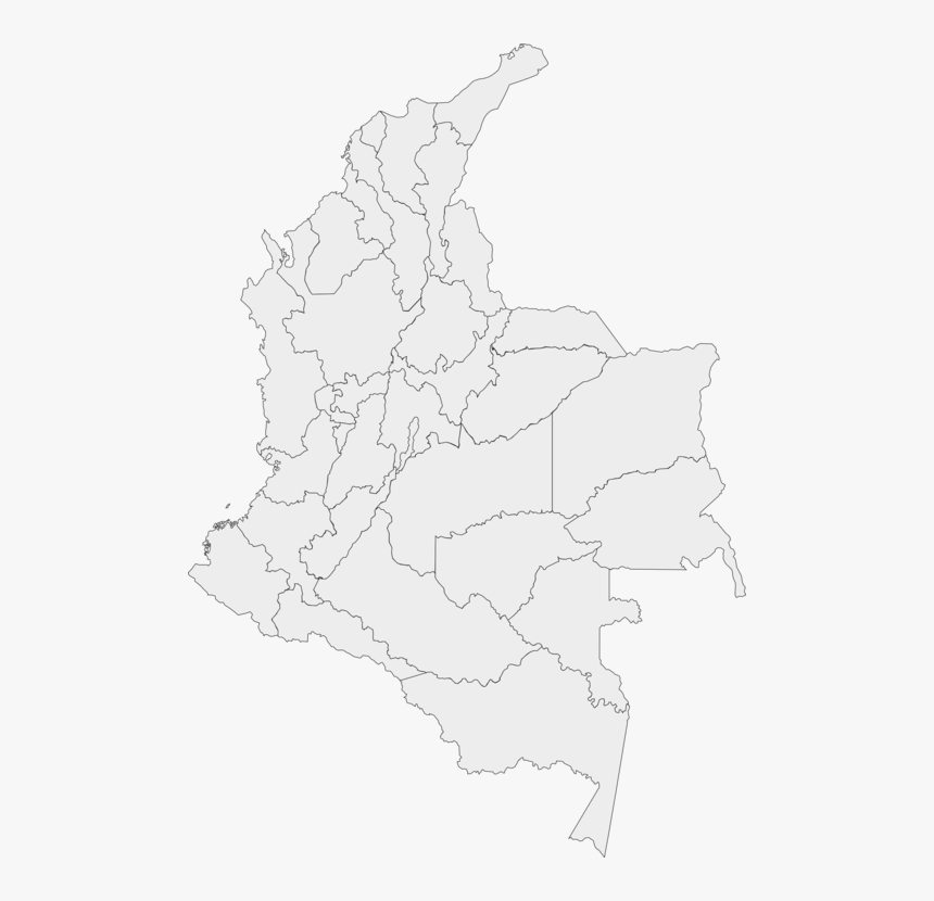 Map,line Art,monochrome Photography - Mapa De Colombia Vectorizado, HD Png Download