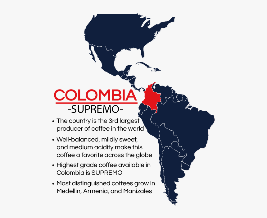 Medium Roast 
 
 Data Image Id 2019977461795 
 Class - Organization Of American States Map, HD Png Download