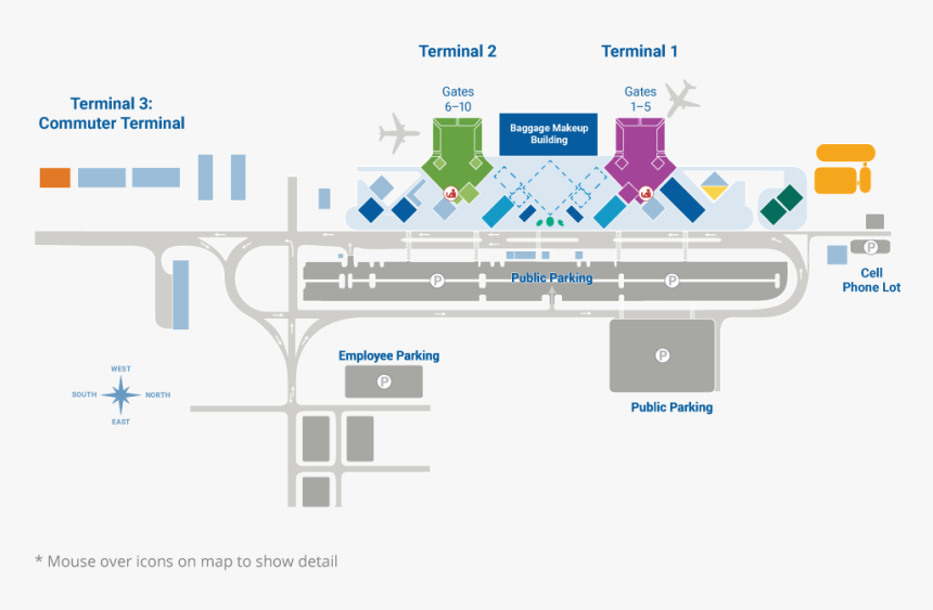Kona Airport Map, HD Png Download