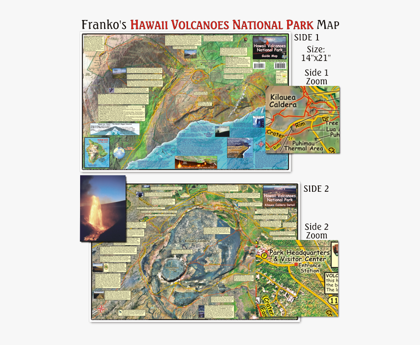 Hawaii Volcano Fissures Map, HD Png Download
