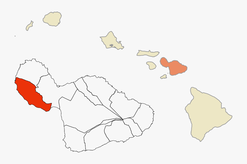 Historic Mokus Of Maui Map - Abortion In Hawaii, HD Png Download