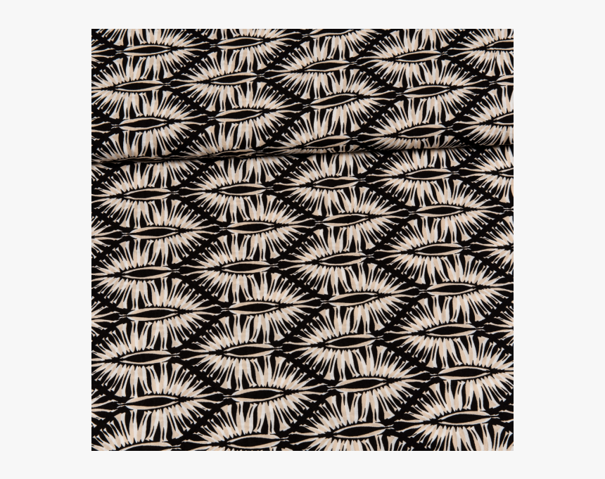 100% Viscose Printed Jagged Butterflies Multicolored - Doodle, HD Png Download