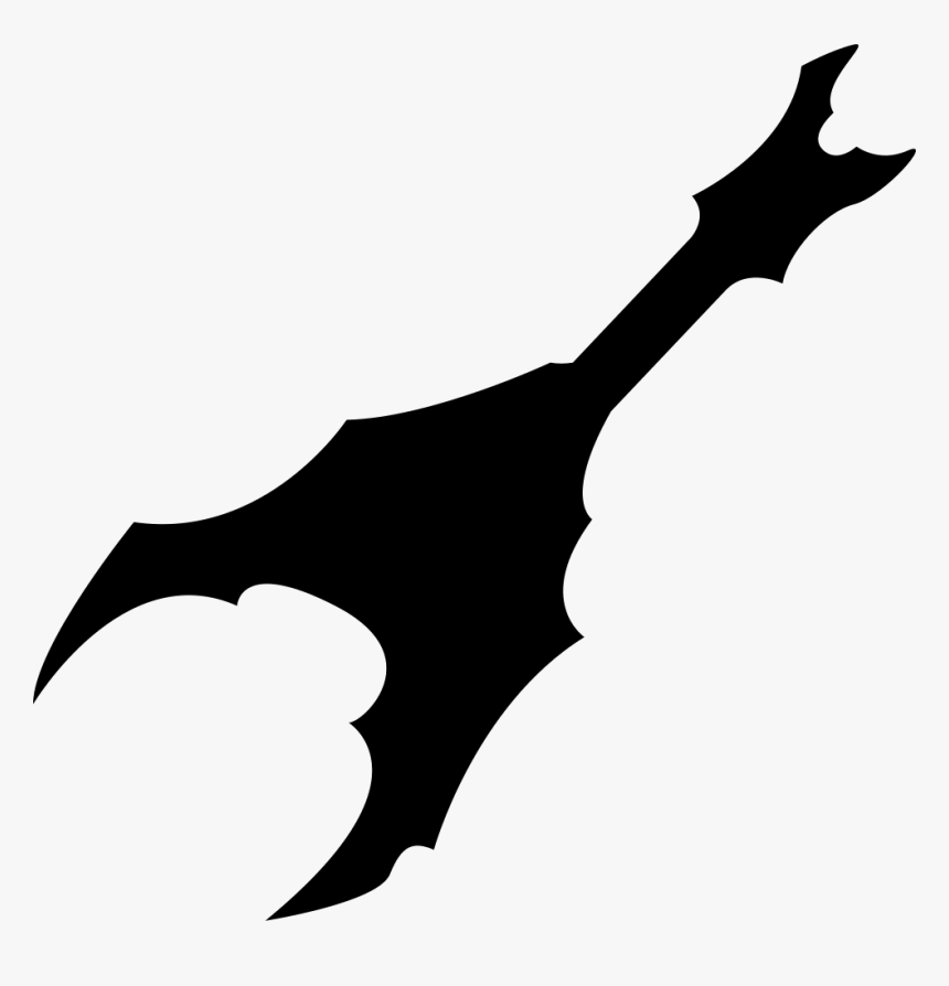 Electric Guitar With Jagged Edges - Jagged Guitar, HD Png Download