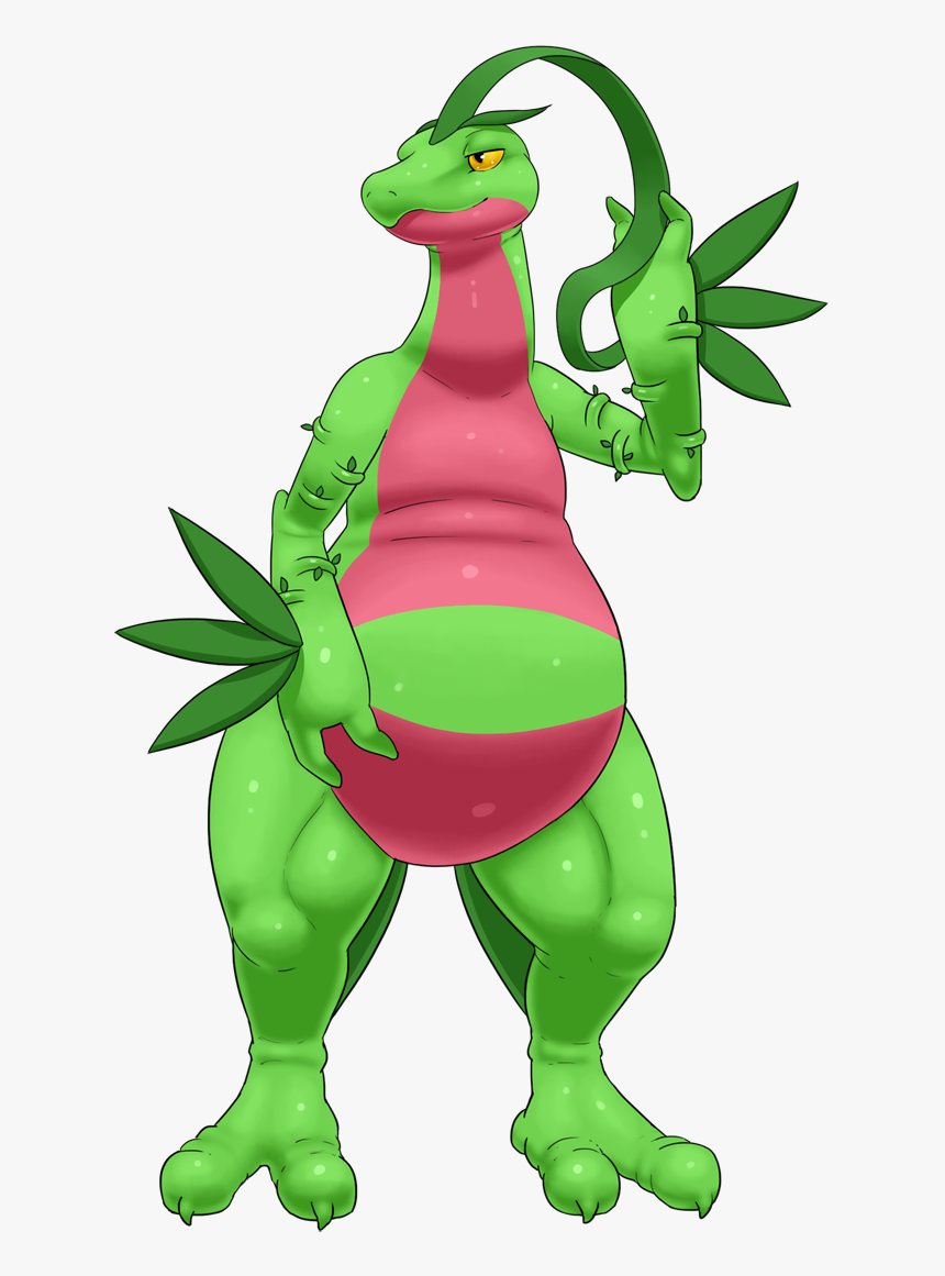 Salazzle And Grovyle, HD Png Download