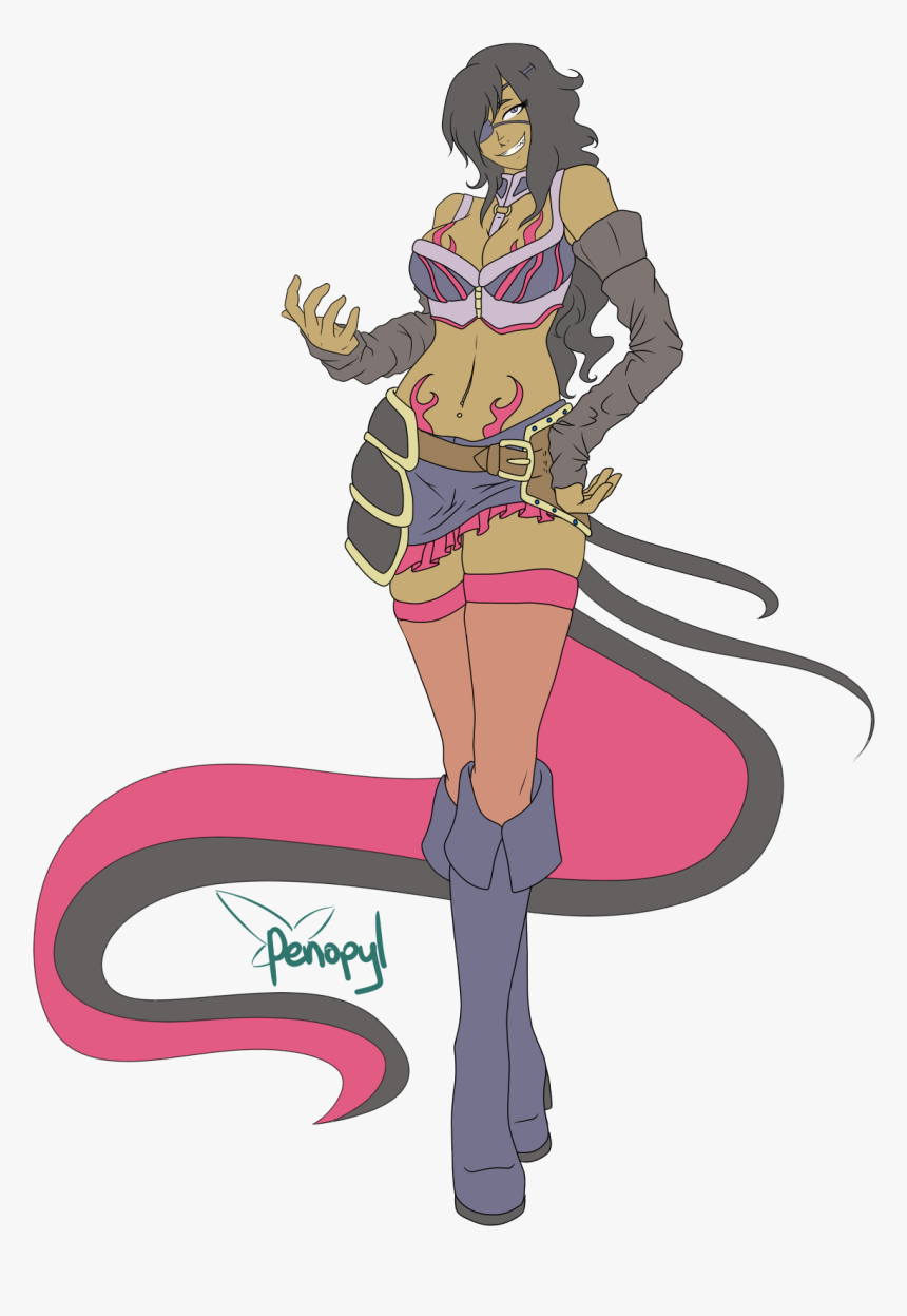 Salazzle Gijinka, HD Png Download