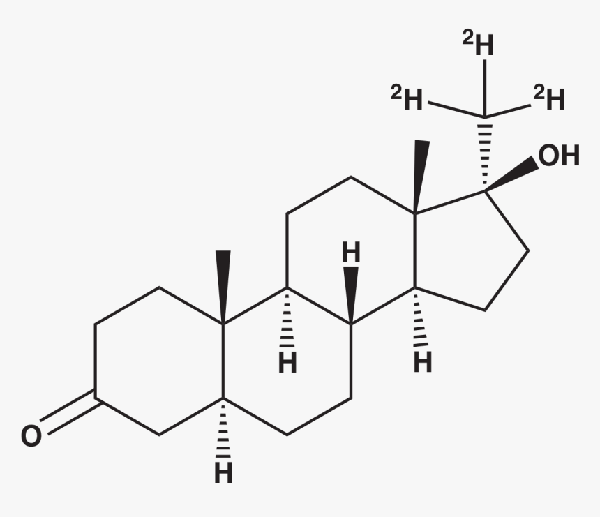 Structure Of Progesterone And Dydrogesterone, HD Png Download