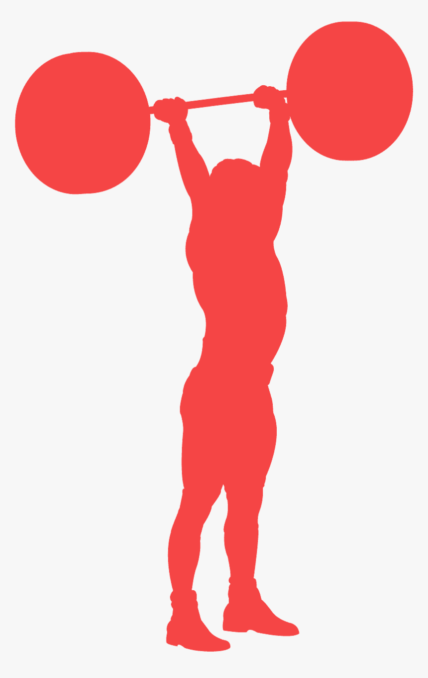 Silhouette Weight Lifting, HD Png Download