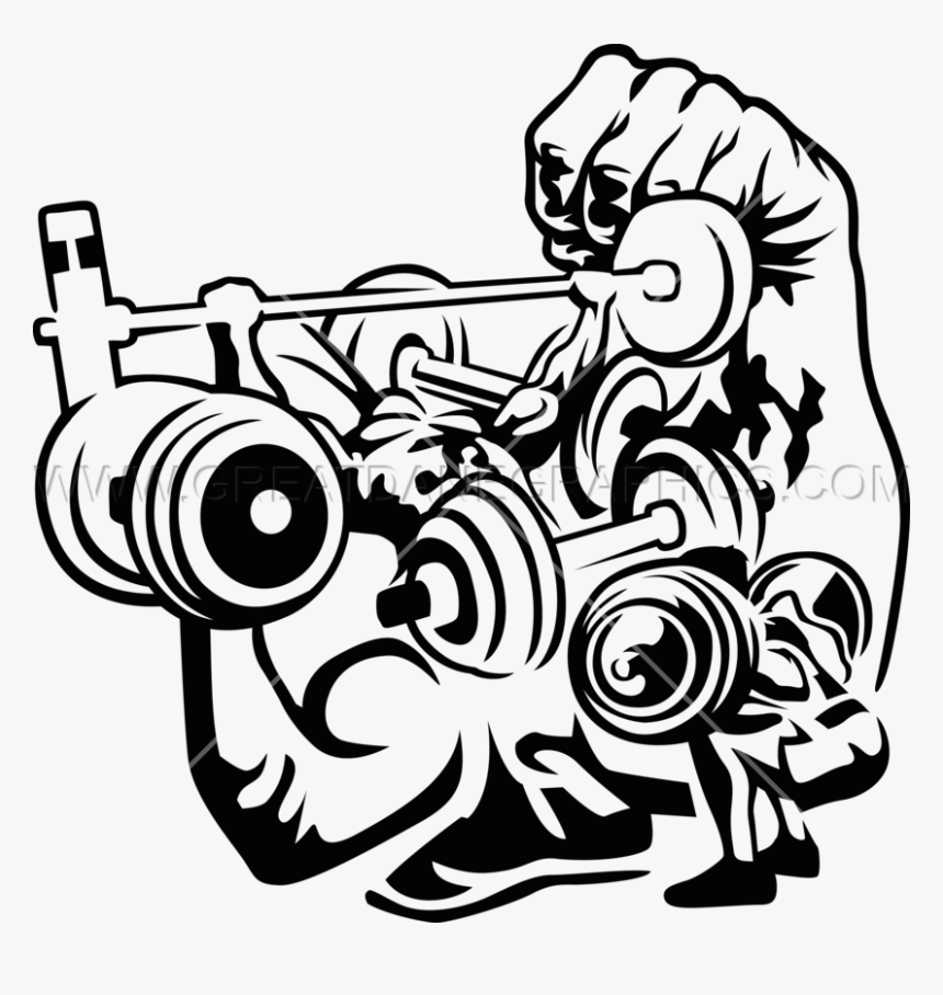 Transparent Weights Clipart - Weight Lifting Art, HD Png Download