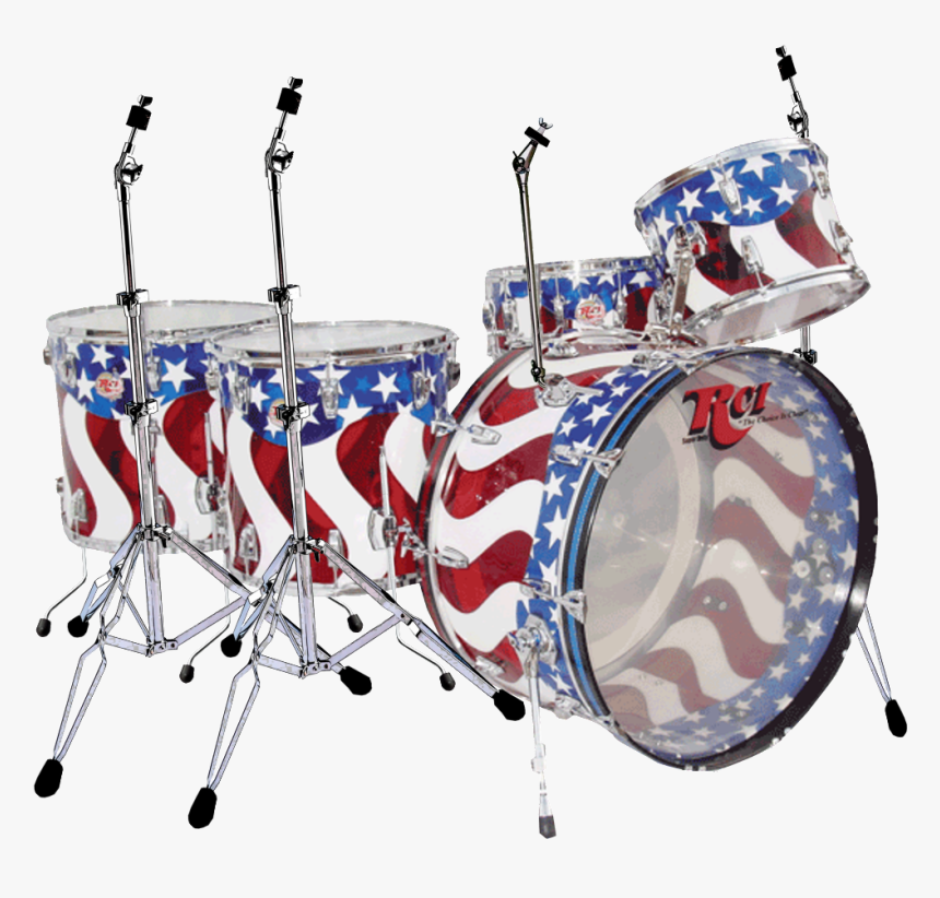 American Flag Drum Set, HD Png Download
