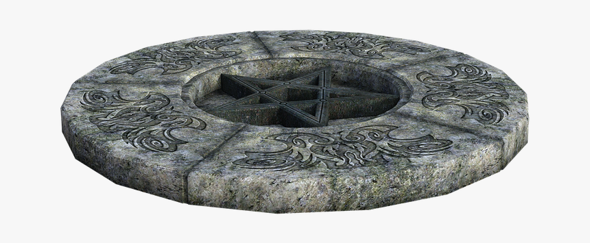 Stone, Floor, Circle, 3d, Render, Old, Concrete - Circle, HD Png Download