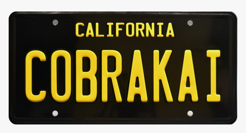 Cobra Kai License Plate, HD Png Download