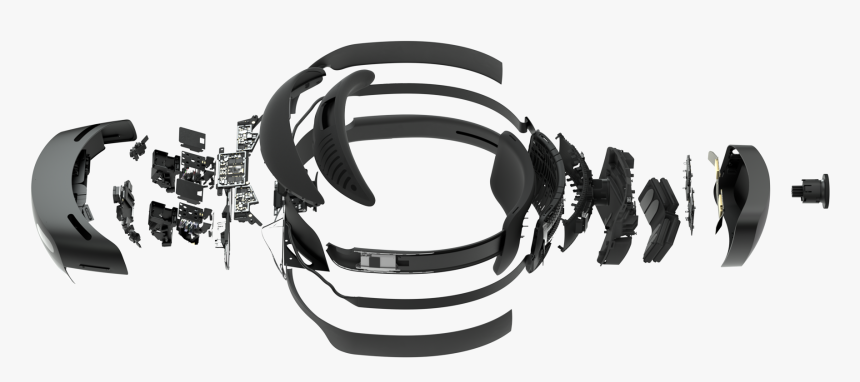 Hololens 2 Side View - Monochrome, HD Png Download