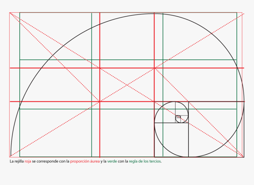 Regla De Los Tercios Proporcion Aurea , Png Download - Regla De Los Tercios Proporcion Aurea, Transparent Png