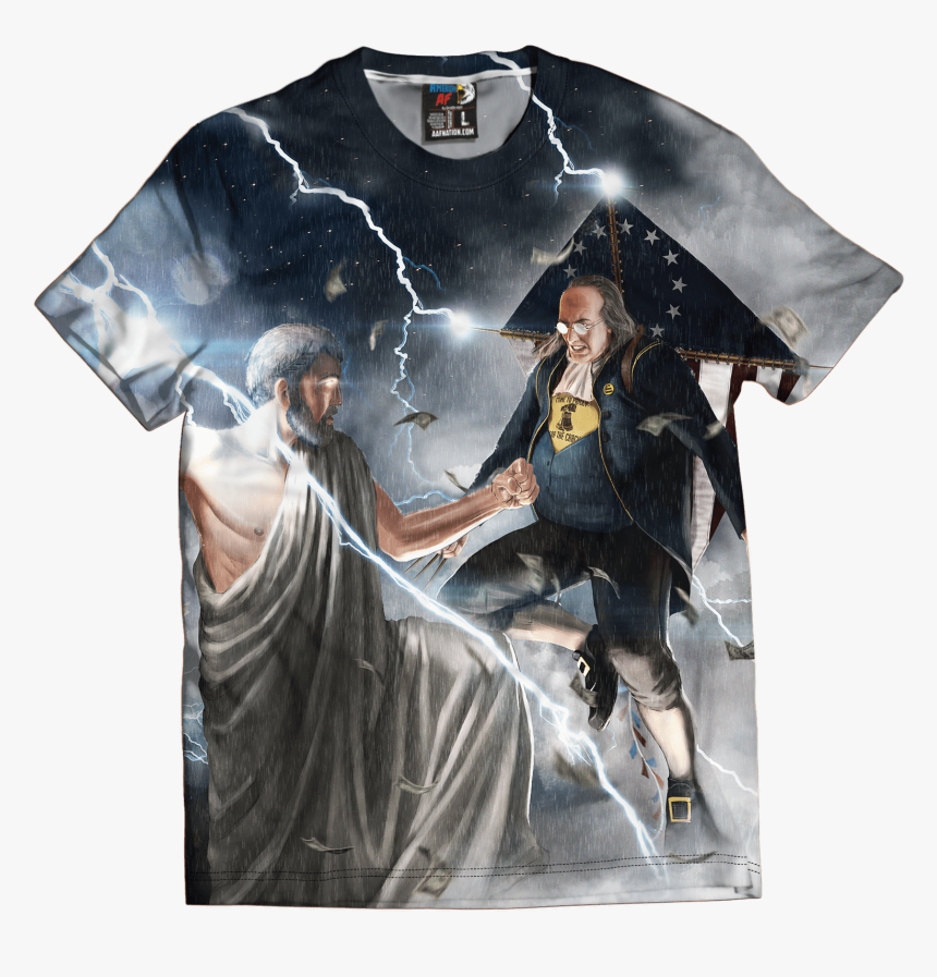 Ben Franklin Vs Zeus, HD Png Download