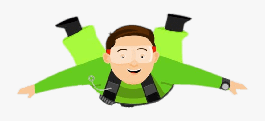 Parachute Jumper Clipart - Portable Network Graphics, HD Png Download
