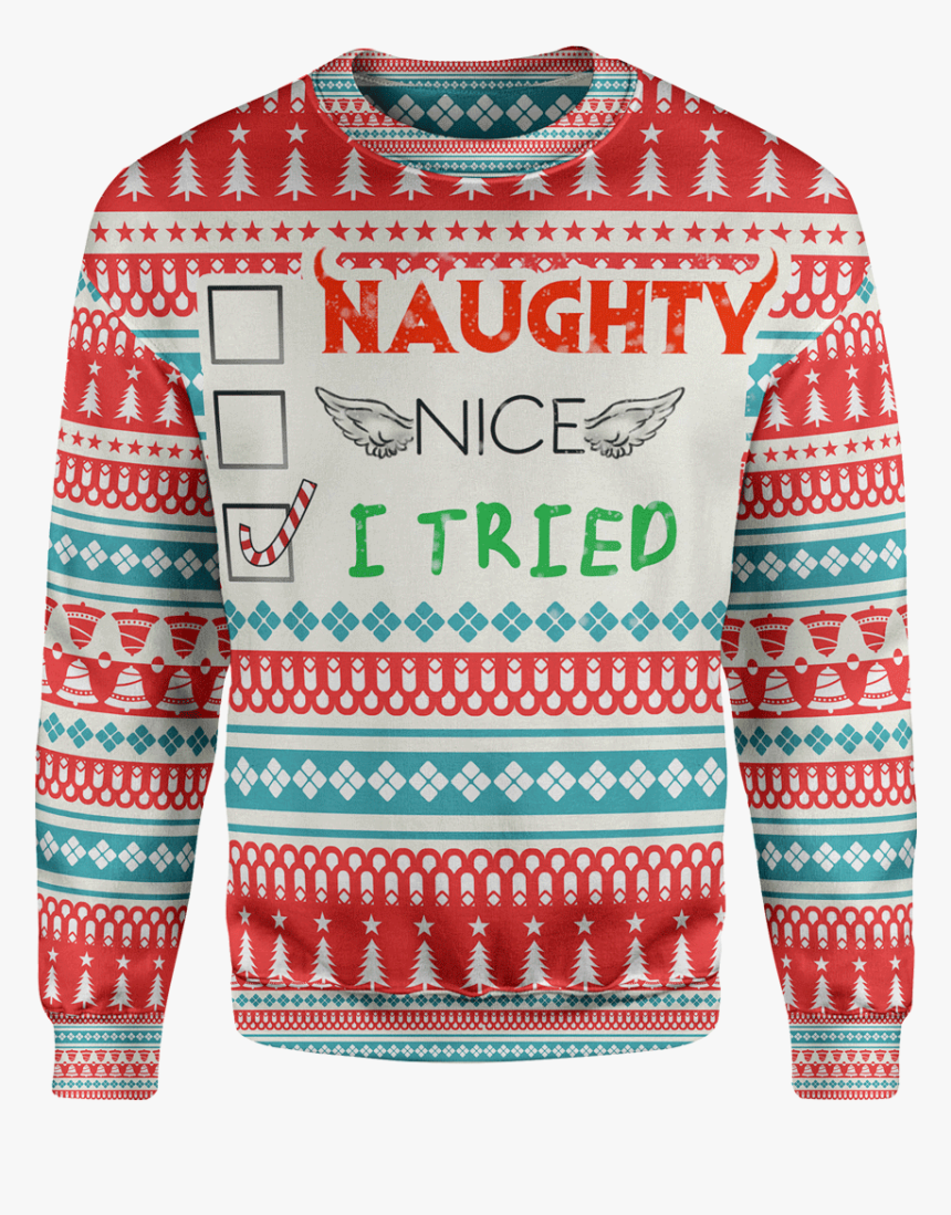 Vector Free I Tried Lunafide - Ugly Christmas Sweater Pics Free, HD Png Download