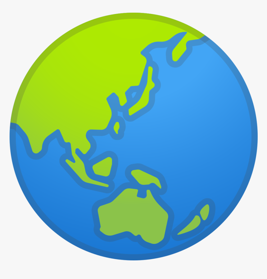 Globe Showing Asia Australia Icon - Emoji Weltkugel, HD Png Download