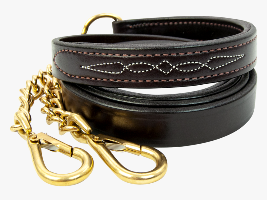 Fancy Stitch Jumper Lead - Leather, HD Png Download