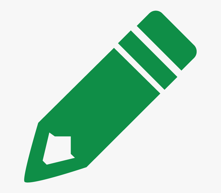 Green Pencil Icon Png, Transparent Png