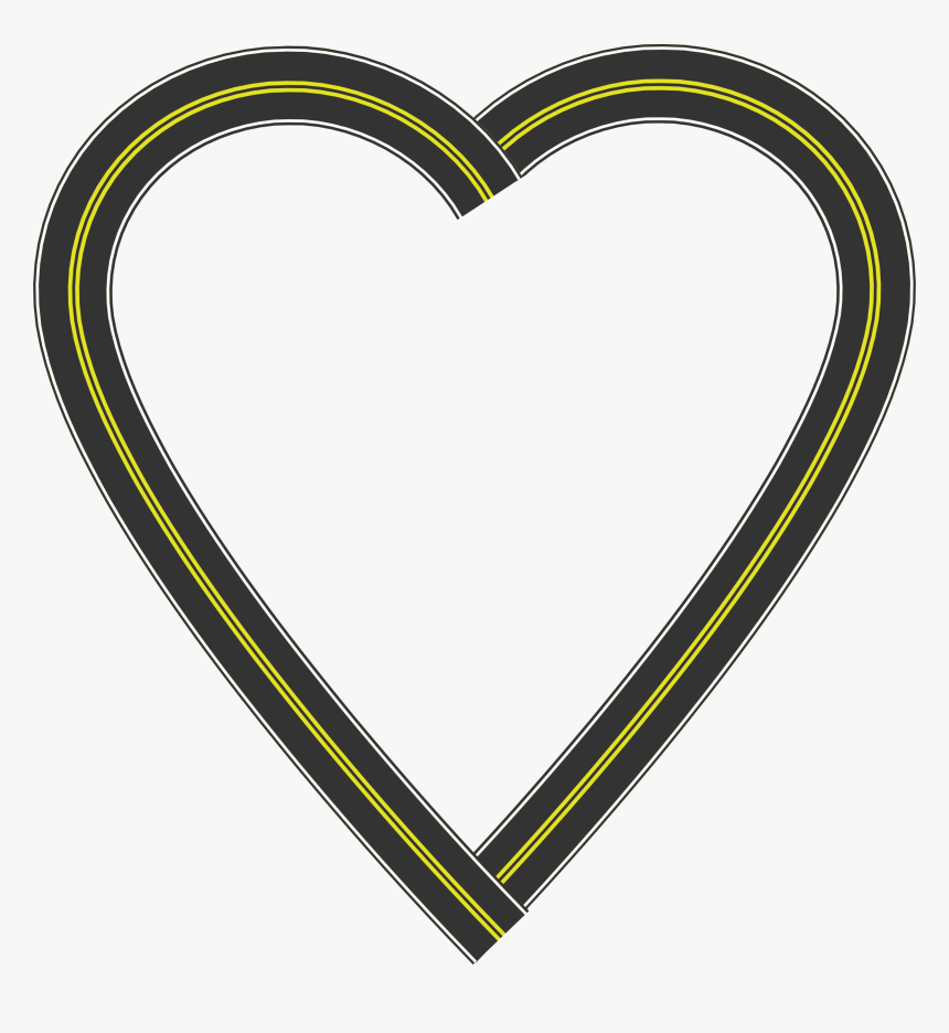Heart Big Image Png - Road Heart Png, Transparent Png