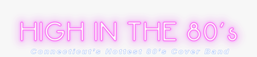 High In The 80 S Neon Logo - Lilac, HD Png Download