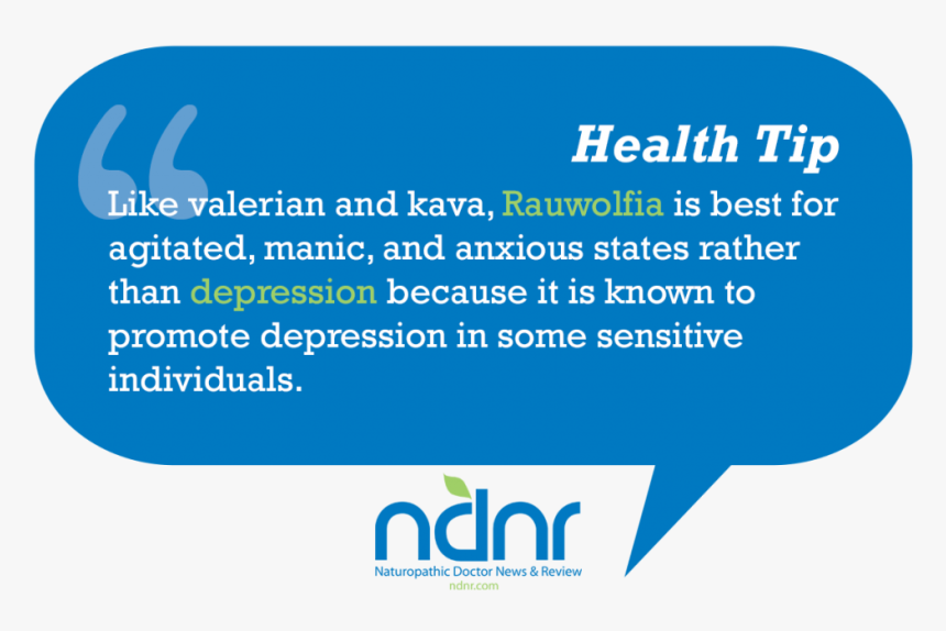 Like Valerian And Kava Rauwolfia Is Best For Agitated - Therapy, HD Png Download