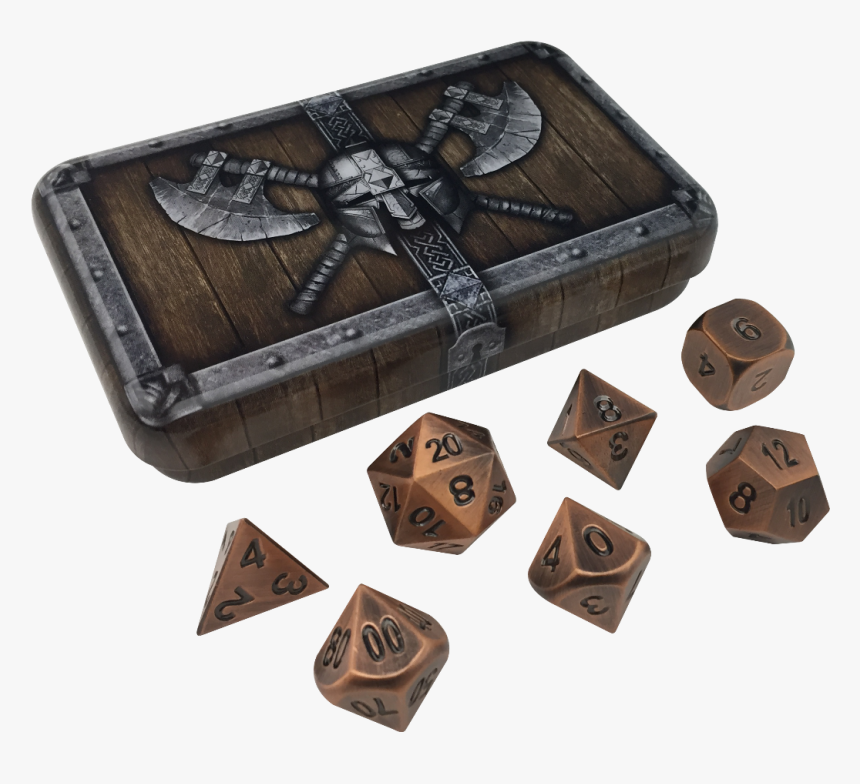 Dwarven Chest Metal Dice - Skullsplitter Dice, HD Png Download